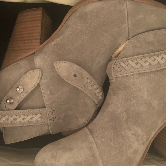 Rag & Bone Grey Suede Booties - Picture 2 of 4